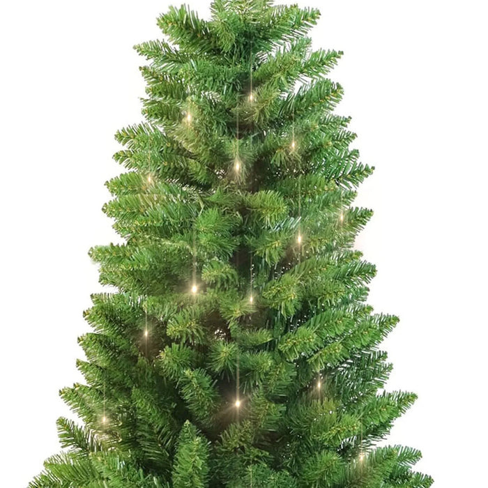 2 Pack 3 FT Pre-Lit Christmas Tree w/ 70 Lights 160 Tips, Hinged Artificial Holiday Xmas Christmas Decoration, Green