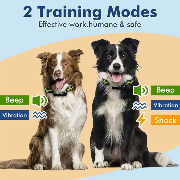 Bark Collar with Beep Vibration and Shock for Small Medium Large Dogs