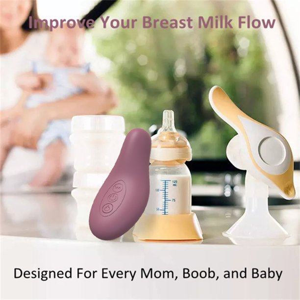 JoRocks Breast Massager, Soft & Comfortable Lactation Massager for Pumping, Breastfeeding, Heat & Vibration for Improve Milk Flow, Clogged Ducts (Dusty Rose)