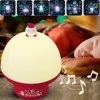 Christmas Santa Night Light for Kids,Rotating Starry Night Light Projector with 6 Themes Music and USB Rechargeable for Baby Boys Girls Birthday Christm