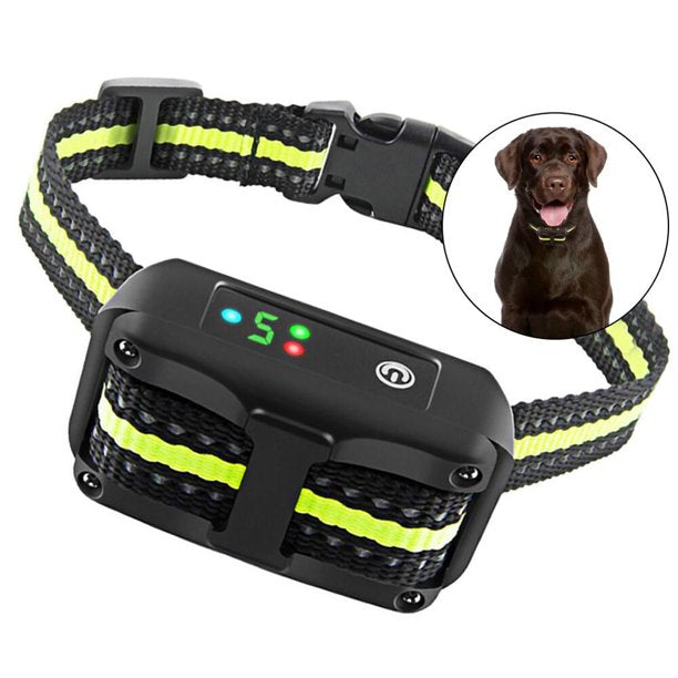 Vinsic No Shock Bark Collar, Training Collar for Dogs, with Beep Vibration Shock , Adjustable for Small Medium Large Dogs, No Harm Shock Smart Detection, Rechargeable, Automatic Anti Barking