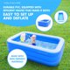 Inflatable Kiddie Thicker Swimming Pool for Kids Family Outdoor Fun Water Toys Ball Pool for Children 3 Layer