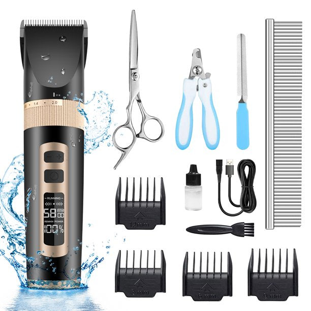 Mrdoggy Electric Dog Clippers Heavy Duty, Dog Clippers Has Safe And Sharp Blade, Electric Dog Clippers Heavy Duty With Low Vibration And Noise Design, Wahl Dog Groom Clippers for Dogs Cats and Others, J314