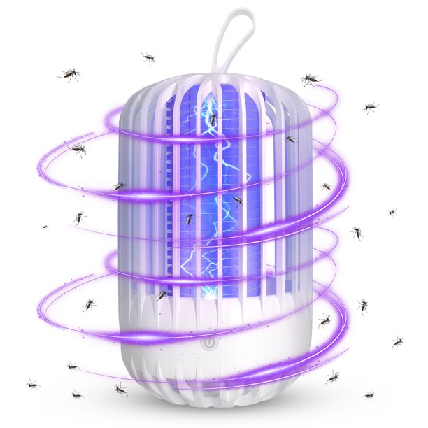 Vinmall Electric Bug Zapper Mosquito Killer Lamp Insect Flying Trap Attractant Mosquitoes Zappers Pest Control with UV Light for Indoor