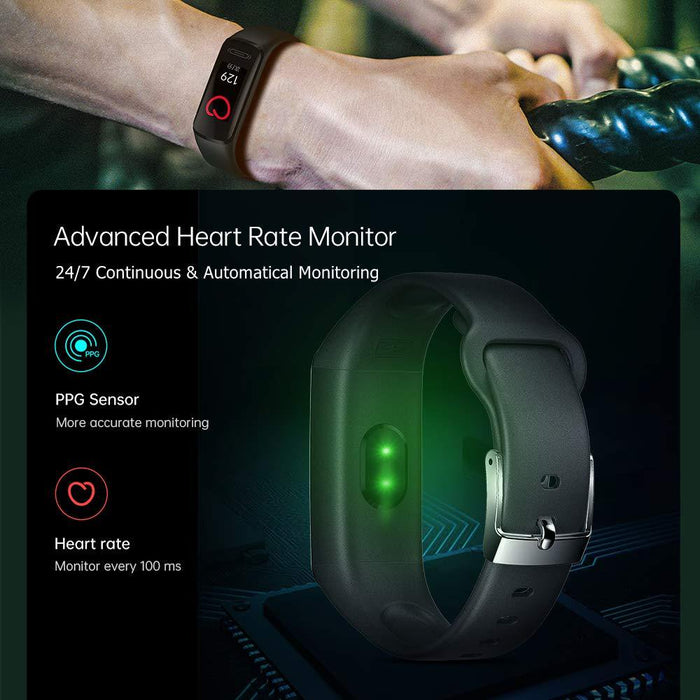 Fitness Activity Tracker Smart Watch with All-Day Body Temperature Heart Rate Sleep Health Monitor Pedometer Steps Calories Counter IP68 Waterproof, Black