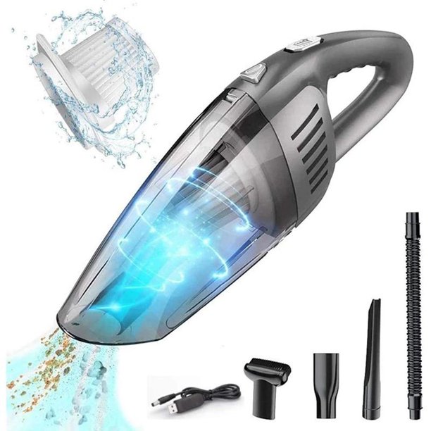 Beenate Portable Vacuum Cordless,7KPA Powerful Cyclonic Suction Vacuum Cleaner, Portable Quick Charge Hand Vacuum with Washable HEPA Filter for car