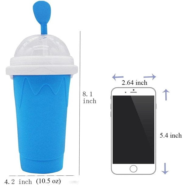 Slushy Maker Cup, DIY Slushy Maker Cup Silica Cup, Magic Slushy Cup Cooling Maker Cup, Freeze Mug Milkshake Tools Portable Smoothie Mug, Cooling Cup Milk Shake Ice Cream Maker For Kids Family, J01