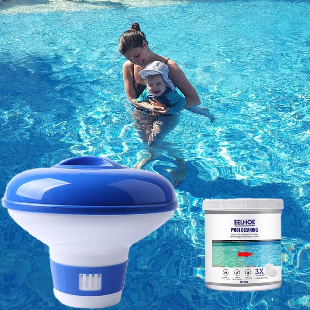 Chlorine Tablets 3 Inch, Large Pool Chlorine Floater Dispenser For Chlorine Tablets 3 Inch, Optimal Pool Chlorine Tablets With Adjustable Release For Indoor & Outdoor Swimming Pool Hot Tub, J7