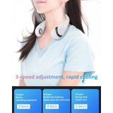 Neck Fan Portable Neckband Fan USB Charging Hand Free,Personal Mini Sport Fan Rechargeable with 3 Speeds Adjustable and LED Light for Sports Travel Outdoor Office Reading