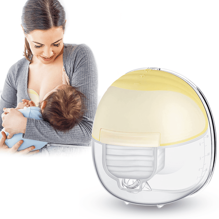 iFanze Wearable Breast Pump Invisible in Bra, 2 Modes & 9 Levels Wireless Hands Free Electric Breast Pump, 24mm Flange