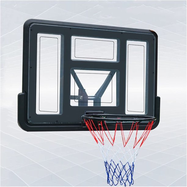 Indoor Basketball Hoop for Kids and Adults, Portable Wall Mounted Basketball Hoop Professional Indoor Outdoor Basketball Goal Set, 44" Shatterproof Backboard 18" Rim