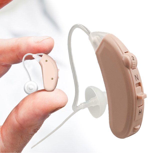 Vinmall Hearing Aids for Ears, Battery Hearing Amplifiers for Seniors, Enhances Speech and Audio Sound Amplifier for Left Ear, Beige