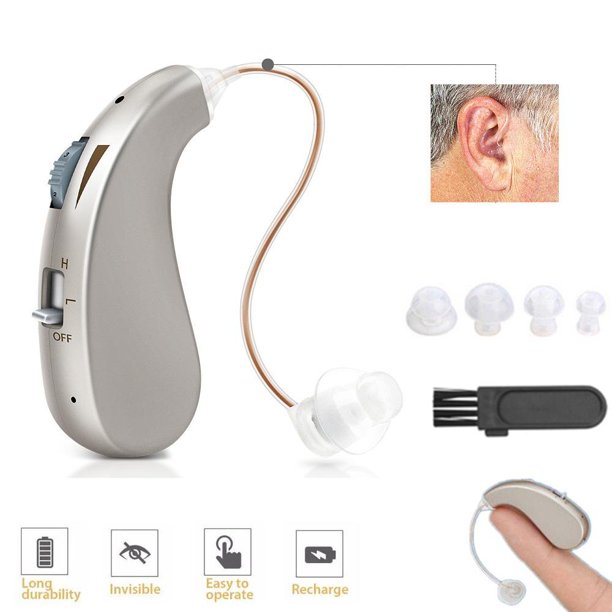 Doosl Hearing Aids & Amplifiers,Lightweight,Noise Reduction,Rechargeable Hearing Device to Aid and Assist Hearing of Seniors and Adults,Silver