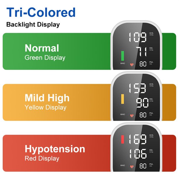 Large LCD Display Blood Pressure Monitor with Voice Broadcast