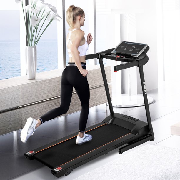 Vinmall Exercise Treadmill 2.0 Hp Foldable Motorized Manual Incline Running Machine Handrail Control For Walking Running Jogging