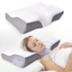 iFanze Memory Foam Pillow Butterfly Pillow, Adjustable Ergonomic Contour Support Cervical Pillow Slow Rebound Memory Foam for Sleeping, Back, Stomach, Side Sleeper, 20''x 12''x 4''