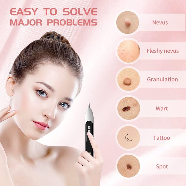 Portable Beauty Equipment Skin Tag Repair Kit , Multi Speed Level Adjustable with Home Usage USB Charging/10 Replaceable