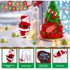 Electric Climbing Ladder Santa Claus Toy Singing Jingle Bells, Christmas Gift for Boys Girls