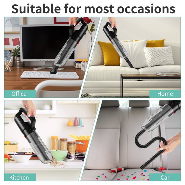 Handheld Vacuum, Cordless Hand Vacuum Cleaner with Charging Dock for Pet Hair