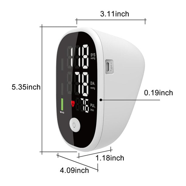 Large LCD Display Blood Pressure Monitor with Voice Broadcast