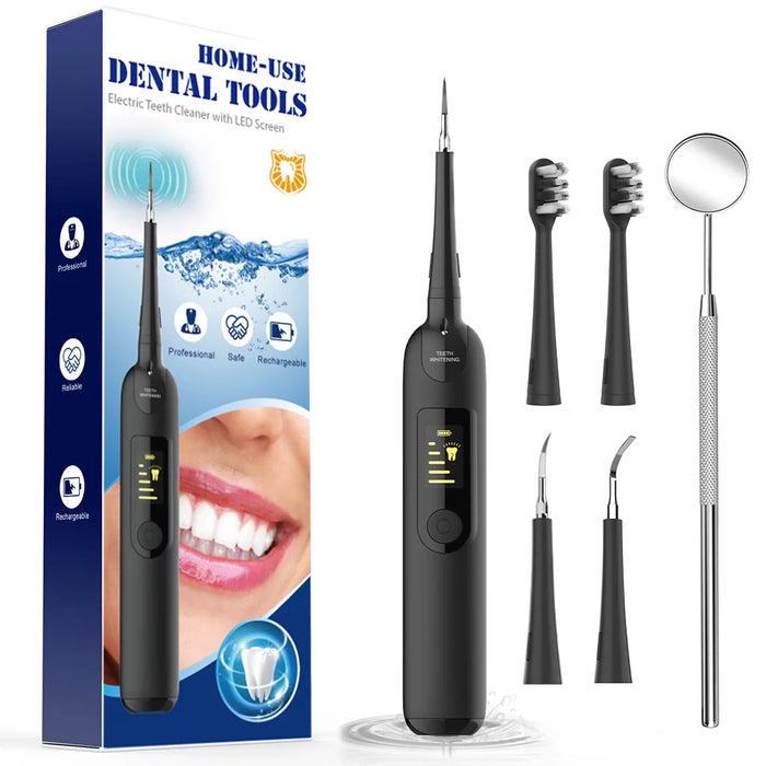 Portable Household Dental Calculus Remover Electric Tartar Remover Tartar Ultrasonic Whitening USB Rechargeable Tooth Cleaner