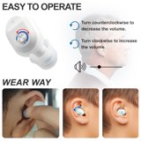 Rechargeable Digital Hearing Aids Digital Noise Reduction and Feedback Cancellation Small Size Sound Enhancer 2Pc for Seniors