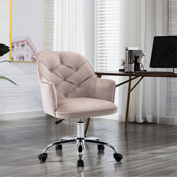 Vinmall Velvet Task Chair ，Grey