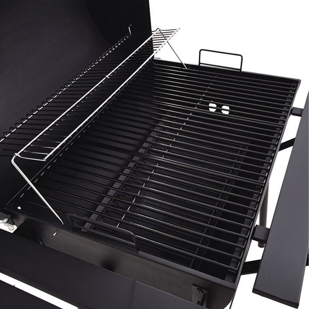 Multi-function Charcoal Grill Offset Smoker with Cover, Barbecue Smokers Tool Kits for Outdoor Picnic Patio Backyard Camping Cooking, 30", Black