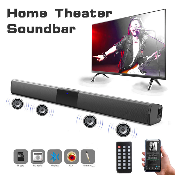 Doosl Soundbar for TV, Bluetooth Wireless Speaker with Remote