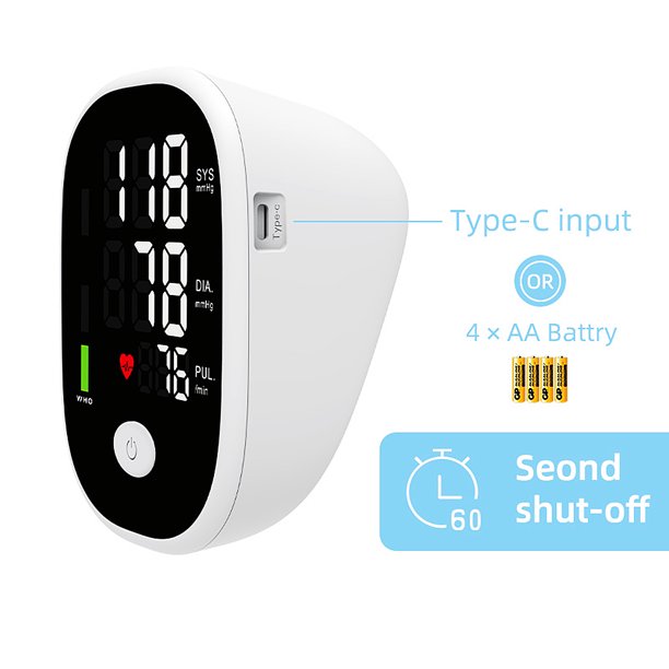 Large LCD Display Blood Pressure Monitor with Voice Broadcast