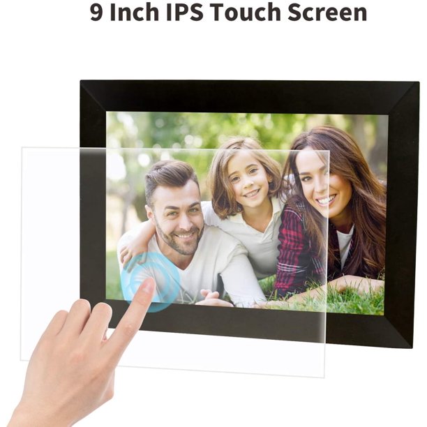 Digital Picture Frame 10.1 Inch WiFi Digital Photo Frame with IPS Touch Screen,16GB Storage, Auto-Rotate, Easy to Share Photo/Video via Frameo App from Anywhere