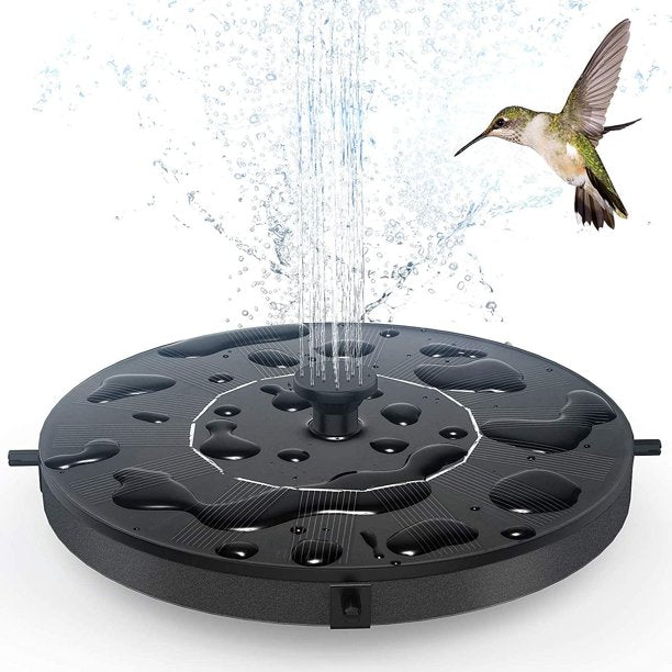 Solar Fountain Pump, Xpreen Solar Water Pump Floating Fountain Built-in Battery,for Bird Bath, Fish tank, Pond or Garden Decoration Solar Aerator Pump