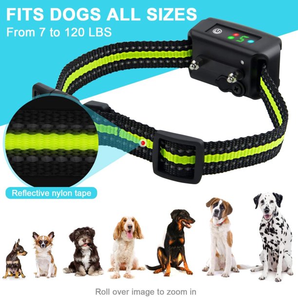 Dog Bark Collar, MrDoggy Shock Collar with Beep Vibration and Shock for Small Medium Large Dogs Training, 2PCS