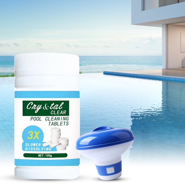 Pool Chlorine Floater, Chlorine Floater Included Chlorine Tablets, 5" Diameter Pool Chlorine Floater, Optimal Pool Chlorinator with Adjustable Release for Indoor & Outdoor Swimming Pool Hot Tub, J120