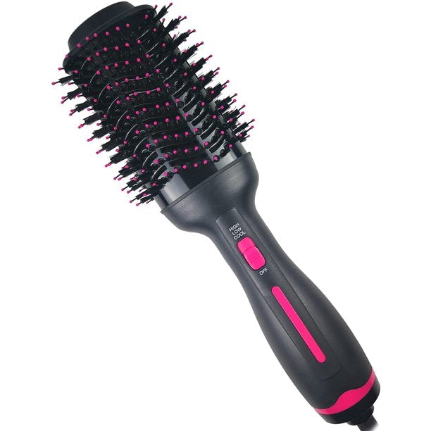 Xpreen Hair Dryer Brush , Hot Air Brush with ION Generator and Ceramic Coating for Fast Drying Straightening , Curling , Electric Blow Dryer