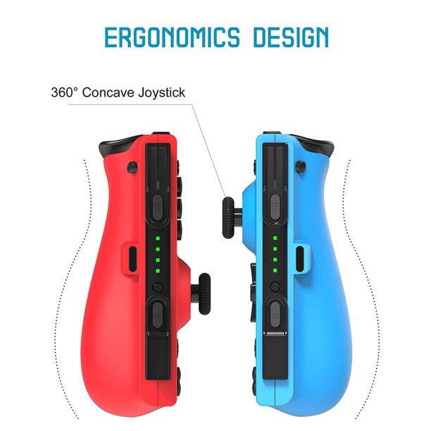 JoyPad Controller for Nintendo Switch, Replacement for Switch Joy con, Wireless Bluetooth Switch Controller, NFC, Programmable Macros, Turbo, Motion Control Dual Shock