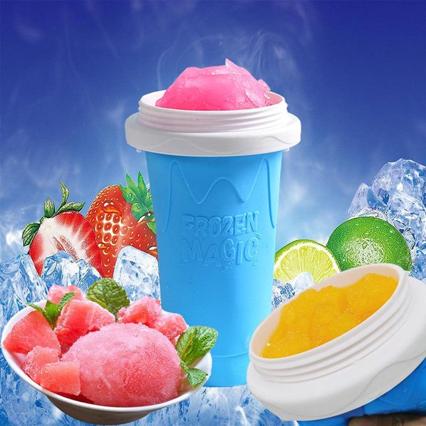 Slushy Maker Cup, DIY Slushy Maker Cup Silica Cup, Magic Slushy Cup Cooling Maker Cup, Freeze Mug Milkshake Tools Portable Smoothie Mug, Cooling Cup Milk Shake Ice Cream Maker For Kids Family, J01