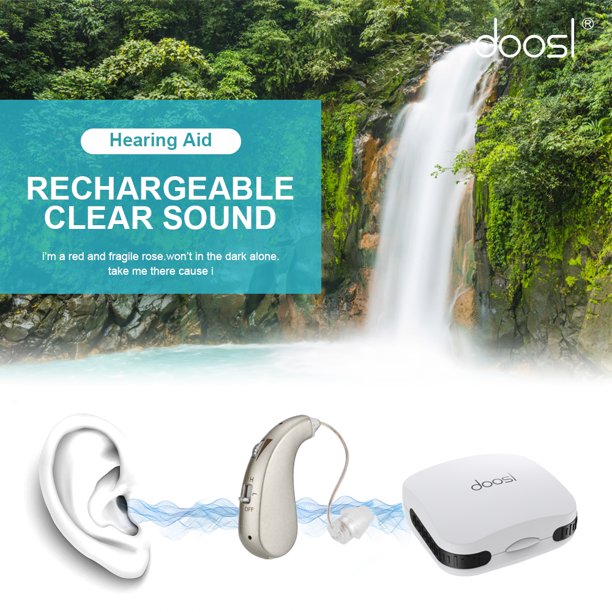 Hearing Amplifier for Adults and Seniors, Doosl Invisible Digital Sound Amplifier Device with Noise Reduction and Feedback Cancelling