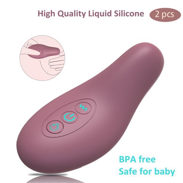 JoRocks Lactation Massager, Soft and Comfortable Breast Massager for Pumping, Breastfeeding, Heat & Vibration for Improve Milk Flow, Clogged Ducts, 2pcs