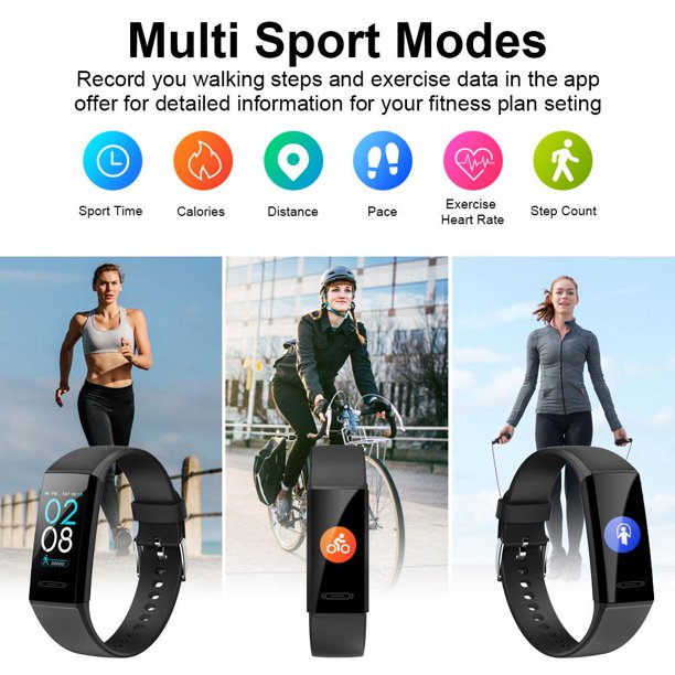 Rioicc Smart Watch, Fitness Tracker for Android &iPhone with Heart Rate and Sleep Monitor, Activity Tracker with IP68 Waterproof Pedometer Smartwatch with Step Counter for Women Men