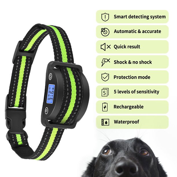 Bark Collar with Beep Vibration and Shock for Small Medium Large Dogs