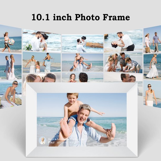 Doosl WiFi Digital Picture Frame, 10.1 inch Photo Frame 1280x800 IPS HD Touch Screen with 16GB Storage