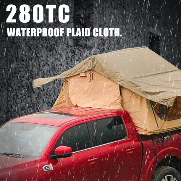 Vinmall Roof Tent with 280TC 2000 Waterproof Lattice Cloth for Using As a Camping Necessity A Mobile Home