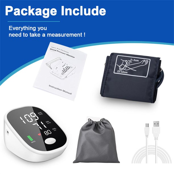 Large LCD Display Blood Pressure Monitor with Voice Broadcast