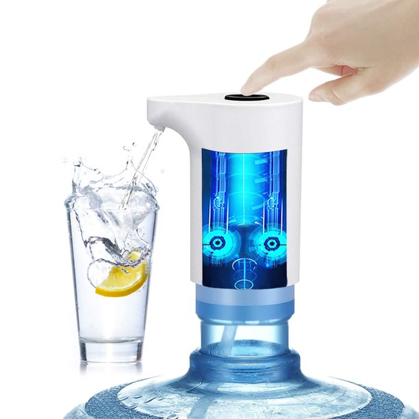 Beenate Water Bottle Pump,USB Charging Universal Fit 5 Gallon Water Bottle Pump for Drinking Water Portable Automatic Electric Water Dispenser,Which Can Be Used for Office,Kitchen,Outdoor Picnicking