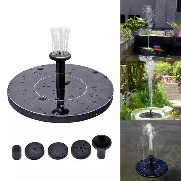 Solar Fountain Pump, Xpreen Solar Water Pump Floating Fountain Built-in Battery,for Bird Bath, Fish tank, Pond or Garden Decoration Solar Aerator Pump